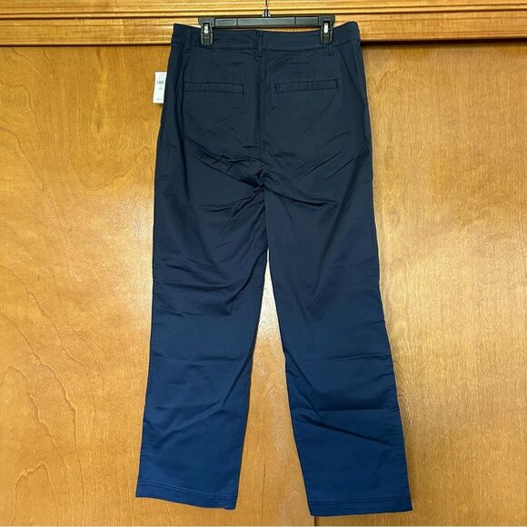 Gap High Rise Girlfriend Khakis in Vintage Navy Size 12 Tall New - Picture 6 of 11